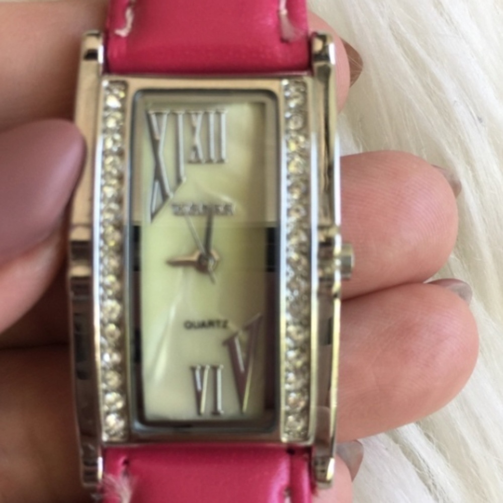 Terner Pink Rhinestone Watch - Picture 2 of 7